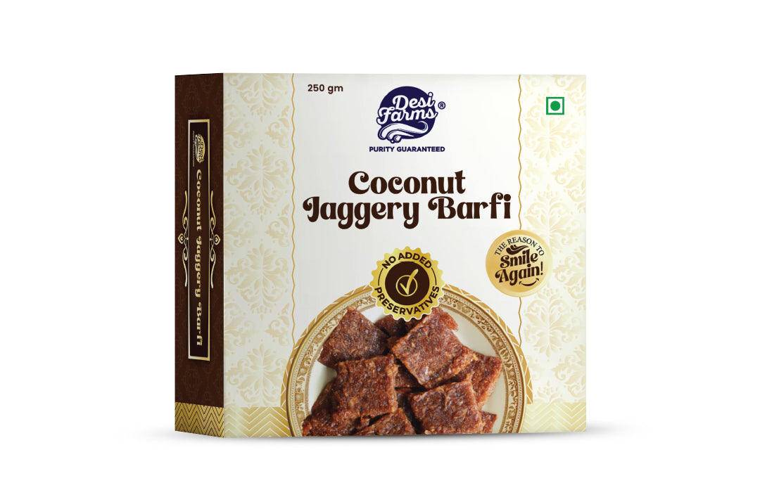 Coconut Jaggery Burfi 250 Gm